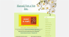 Desktop Screenshot of hawaiivet2vet.com