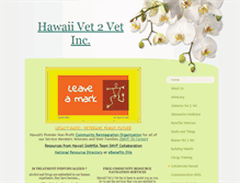 Tablet Screenshot of hawaiivet2vet.com